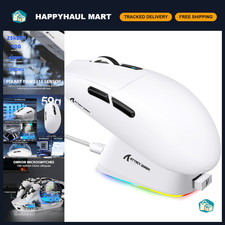 Wireless Gaming Mouse with RGB Charging Dock - Tri-Mode, Ergonomic Design, High picture