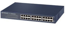 JFS524 NETGEAR 24-Port Fast Ethernet Unmanaged Switch, JFS524 - 24 Ports - 2 Lay picture