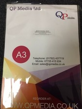 A3 Premium Grade 110gsm Heat Transfer Sublimation Paper Pink Backing 100 Sheets picture