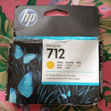 Genuine HP 712 Yellow 29ml DesignJet Ink 3ED69A New Factory Sealed 11/26 picture