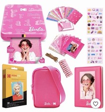 Kodak Step Slim Barbie ZINK Mobile Photo Printer Bluetooth 2x3 Bundle Case picture