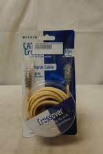 NEW BELKIN RJ45 CAT 5E MALE/MALE 10FT/3M CROSSOVER CABLE - A3X126-10-YLW-M picture