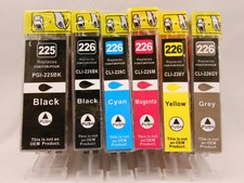 6 Pack Printer Ink Cartridge Combo full Set for Canon Pixma PGI-225 CLI-226 picture