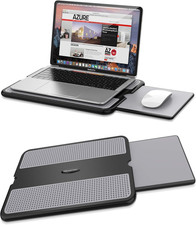 Laptop Lap Desk with Retractable Mouse Pad Anti Slip Heat Shield picture