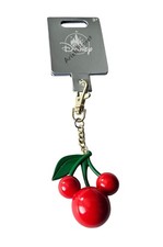 2026 DISNEY PARKS Fruity Mickey Mouse Ear Cherry Keychain Bag Charm picture