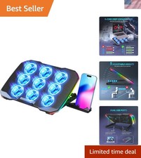 Adjustable Laptop Cooling Pad for 12-17 Inch Devices with Anti-Slip Support picture