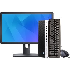 HP EliteDesk 800 G4 Desktop Computer i5 16GB RAM 512GB SSD 22in LCD Windows 11 picture