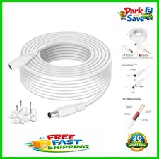 Versatile 33ft DC Extension Cable - Ideal for 12V Security Applications picture