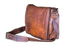 cuero 9 inch Small Handmade Crossbody Shoulder Genuine Leather iPad/Tablet Vi... picture