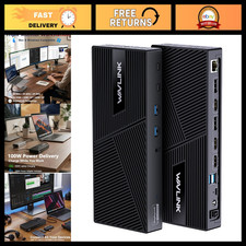 3 Monitor Docking Station for MacBook & Windows - 100W PD, HDMI, DisplayPort, US picture