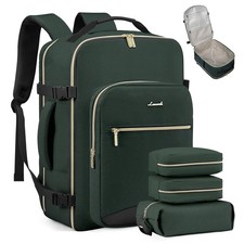 LOVEVOOK 50L Travel Backpack X-Large-50L-4Pcs(Standard), Dark Green-black-1 picture