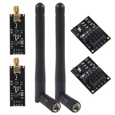 2Pcs NRF24L01 PA LNA RF Wireless Transceiver Module SMA Antenna 2.4G 1100m picture