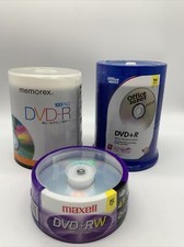 Mixed Lot DVD-R And DVD-Rw Memorex Maxwell Office Depot Blank Read picture