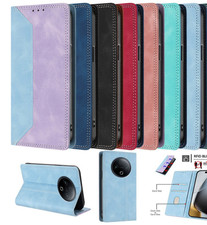 Flip Splice Leather Card Wallet Cover Case For A27 A57 A37 A17 A06 A16 A54 A25 picture