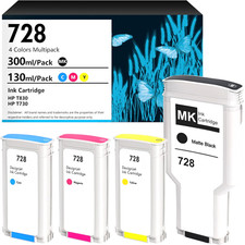 728 Ink Cartridges Compatible for HP DesignJet T830 & T730 Plotter Printers picture
