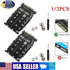 1/2PCS PCB M.2 NVME SSD Key M + NGFF SATA SSD Key B to U.2 SFF-8639 Adapter US picture