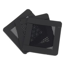 3 Pcs Black Dust Filter 60mm x 60mm Magnetic Frame Computer Cooler Mesh picture