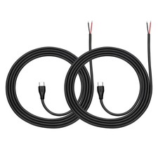2Pcs 1m/3.28Ft USB C Pigtail Cable, 5V 5A Type C to 2 Pin Wires, Black picture