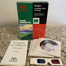 Maptech Oregon Map Software PC CD-ROM Terrain Navigator Pro picture