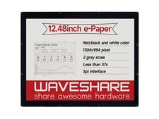 Waveshare 1304��984 12.48inch E-Ink display module red/black/white three-color picture