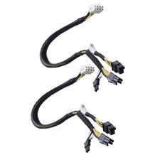 2PCS Power Adapter Splitter Cable Fit For Dell PowerEdge T620 T630 T640 GPU picture