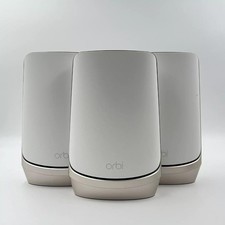 NETGEAR Orbi Quad-Band WiFi 6E Mesh System (RBKE963) - 3-PACK- IN ORIGINAL BOX picture