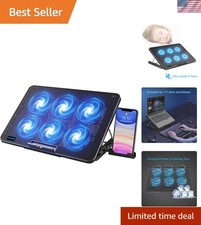 Versatile Cooling Pad with 6 Fans & 7 Height Adjustable Design for Laptops picture
