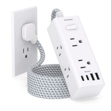 Power Strip Surge Protector - One Beat 6 Widely Outlets 4 Usb Ports 2 Usb C 5 picture