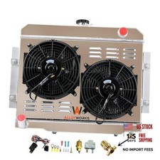 ALLOYWORKS Full Aluminum Radiator Shroud Fan Relay Kit Fits For 1972-1986 Jeep picture
