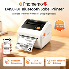 Phomemo D450BT 4x6 Wireless Shipping Label Printer with Some labels picture