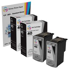 LD Replacement Canon PG40 Set of 2 Black Inkjet Cartridges picture
