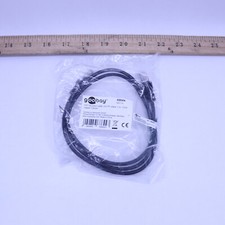 Goobay CAT 5e Patchcable U/UTP Black 1m Cable Length 68644  picture