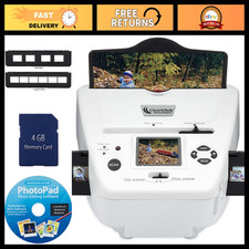 Digital Photo, Slide & Film Scanner - 4GB Memory Card & Editing Software Include picture
