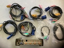 Aten CS-1734A KVM Switch with 5 cables picture