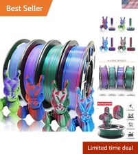 Versatile 4-Spool PLA Filament Pack - Dual Color Coextrusion for ALL 3D Printers picture