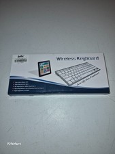 New Open Box - Unbranded Universal Wireless Keyboard - BK3001BA - Silver / White picture