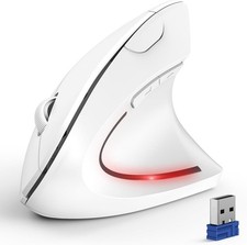 TECKNET Ergonomic Vertical Mouse Wireless 2.4GHz USB Receiver Silent 4800DPI picture
