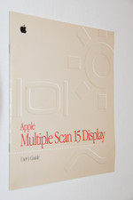 1994 Vintage Apple Multiple Scan 15 Display Users Guide manual 030-6309-A 34 pgs picture