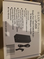 LP-2535 High Power PoE+ 35 Watt Midspan Injector- New In Box picture