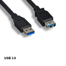 KNTK 10ft SpuerSpeed USB 3.0 Type A Extension Cable 28AWG 5Gbps Charge Sync Data picture