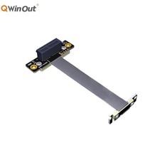 ADT-Link Dual Right Angle PCIe Extension Cable R11SL Riser Card Ribbon Extender picture