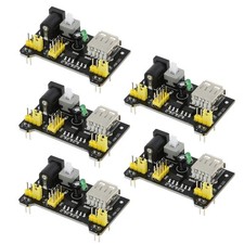 5Pcs MB102 Breadboard 3.3V 5V Power Supply Module DC 6.5-12V USB Fit for Arduino picture
