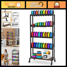5-Tier 3D Printer Filament Storage Rack - Heavy Duty Metal Spool Holder for PLA/ picture