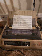 Oki microline 390 turbo Printer includes USB Cable,CD tested works  picture