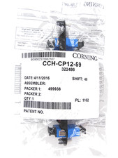 Corning CCH-CP12-59 Patch Panel, 6 SC Duplex OS2 Singlemode Adapters ~STSI picture