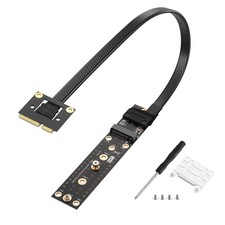 Mini PCIe to M.2 NGFF M Key Extender Cable - NVMe SSD Riser Adapter, MPCIE to M2 picture