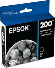 GENUINE OFFICIAL Epson T200120S Printer Ink Cartridge Black Expires 12/2023 picture