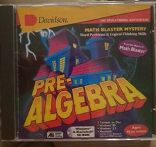 Pre- Algebra  Word Problems and Logical Thinking Skills by Davidson CD-ROM 1994 picture