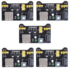 5pcs MB102 Breadboard Power Supply Module for Arduino, 3.3V/5V DC USB Regulat... picture