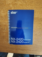 Star Micronics User Manual NX-2420 Multi-Font Rainbow Colour Vintage Electronics picture